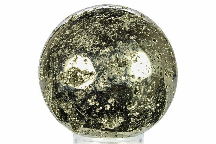 Polished Pyrite Sphere - Peru #302280